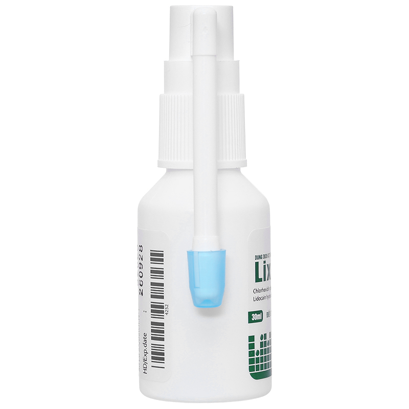 Thuốc xịt họng Lixidin 0.2/0.5 làm giảm triệu chứng viêm họng, khản tiếng và đau họng chai 30ml - 9
